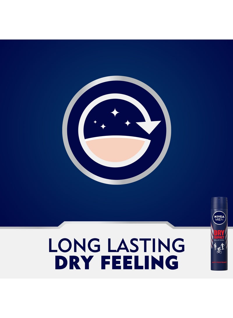 Nivea Antiperspirant Spray Dry Impact Pack of 2 - Image 4