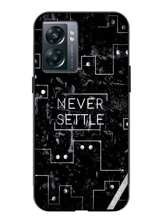 VR CREATIVE Protective Case Cover For OnePlus Nord N300 Never Settle Design Multicolour - Image 1