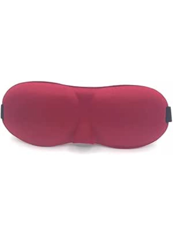 MySouqEg Store 3D Sleep Mask Light Blocking Eye Mask for Sleeping Eyeshade Travel Sleep mask with Adjustable Strap for Man/Women For Office, Home, Camping, Airplanes and Travel Use (Dark RED)  - Image 5
