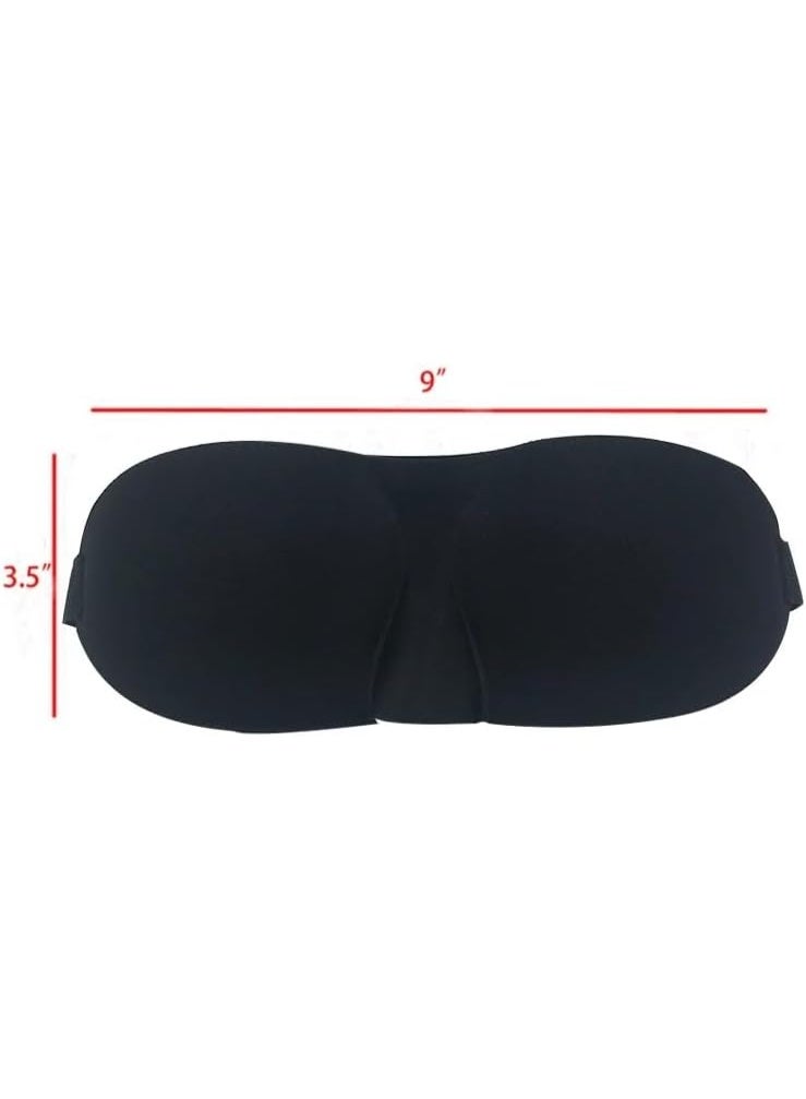 MySouqEg Store 3D Sleep Mask Light Blocking Eye Mask for Sleeping Eyeshade Travel Sleep mask with Adjustable Strap for Man/Women For Office, Home, Camping, Airplanes and Travel Use (Dark RED)  - Image 4