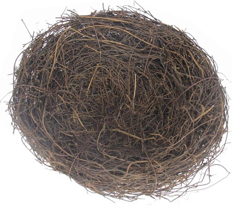 Asikkon Rattan Bird's Nest Easter Rattan Nest for Garden Yard Home Party Wedding Easter Decor(5.9Inch) - Image 1