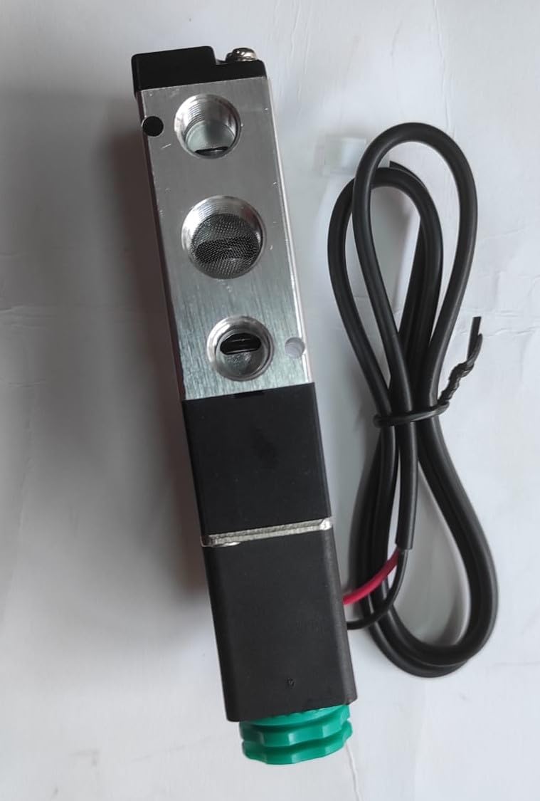 CRAFTSFY DC 24V Solenoid Air Valve 5 Port 2 Position 4V210 08 Single Solenoid Valve Body 14inch Thread 18inch Air Pneumatic air Valve 2 Position 5 Way Pneumatic air Control Solenoid Valve with cable1 PC - Image 4