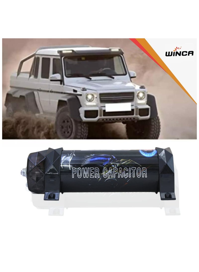 WINCA Car Audio Capacitor Fit for Systems Up to 2000W, 1.5 Farad Aluminum Alloy + ABS Car Audio Electric Power Capacitor Amplifier Voltage 10‑16V DC - Image 3