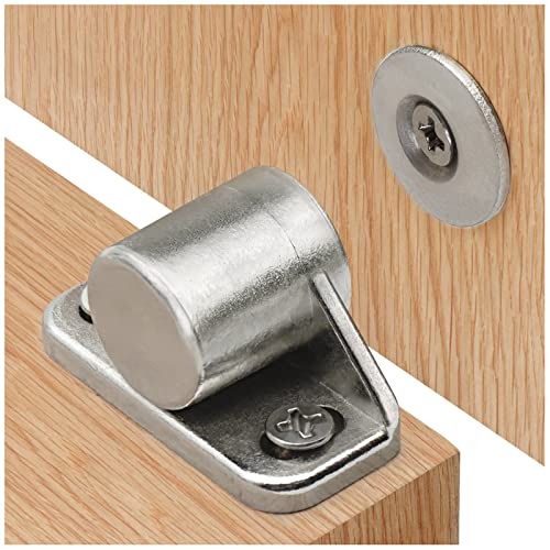 Sunivaca 4 Pack Cabinet Magnets, Neodymium Magnetic Cabinet Door Catch - Silver - Image 1