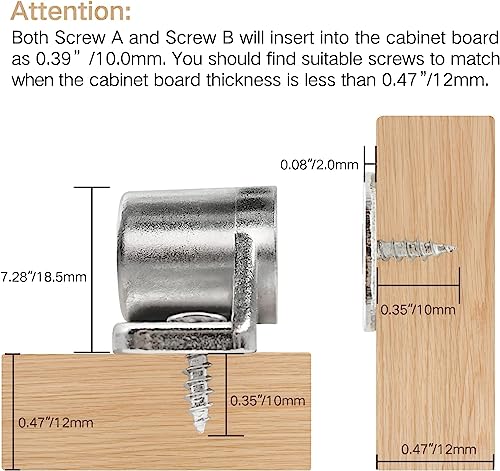 Sunivaca 4 Pack Cabinet Magnets, Neodymium Magnetic Cabinet Door Catch - Silver - Image 4