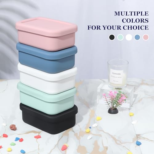 HighHerz Leak Proof Silicone Travel Soap Case with Draining Layer, Travel Size Toiletry, Portable Soap Container for One Regular Bar Soap Perfectly, Shatter-Proof Soap Holder for Bathroom, Gym (Black) - Image 2