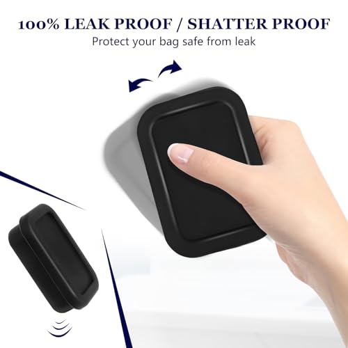 HighHerz Leak Proof Silicone Travel Soap Case with Draining Layer, Travel Size Toiletry, Portable Soap Container for One Regular Bar Soap Perfectly, Shatter-Proof Soap Holder for Bathroom, Gym (Black) - Image 5