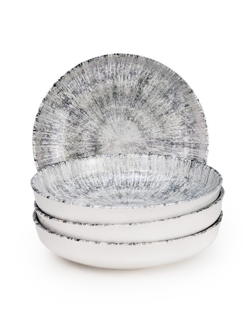 EDESSA Edessa Astin 21cm Ceramic Soup Plate - Multicolor (Set of 4)  - Image 2