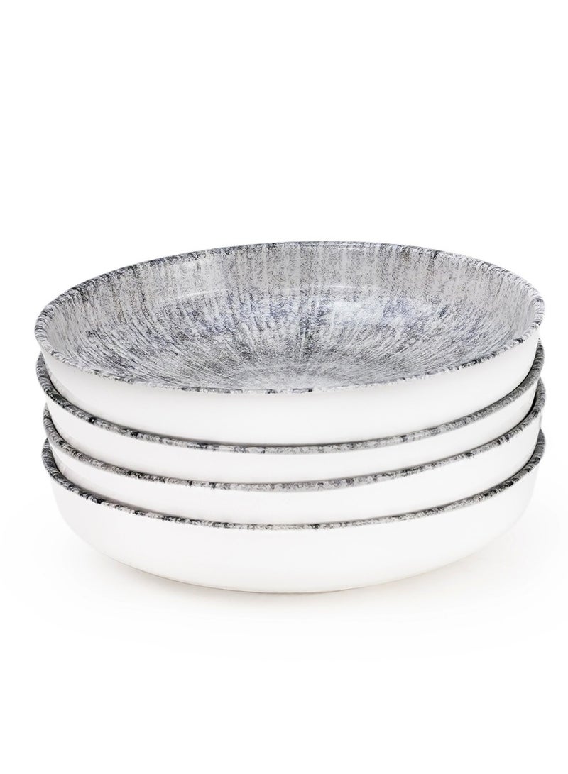 EDESSA Edessa Astin 21cm Ceramic Soup Plate - Multicolor (Set of 4)  - Image 1