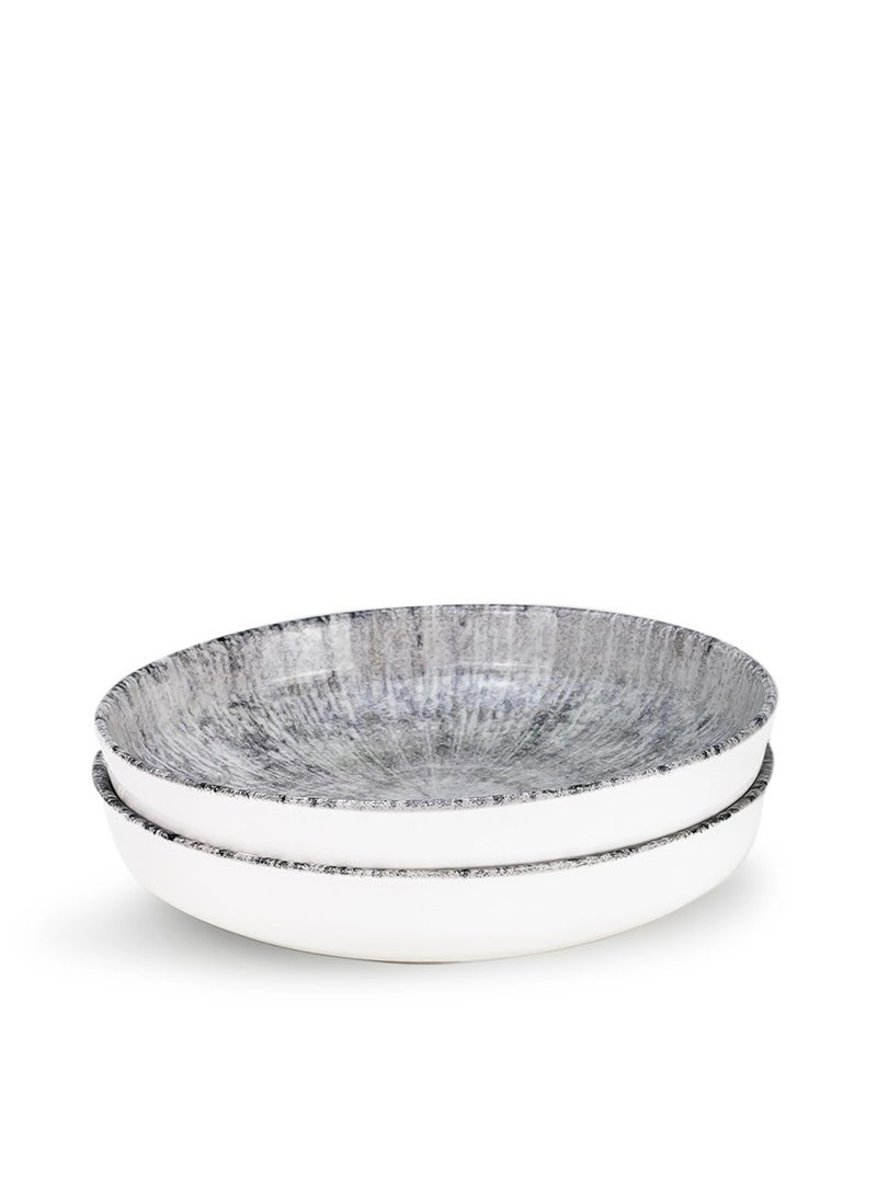 EDESSA Edessa Astin 21cm Ceramic Soup Plate - Multicolor (Set of 4)  - Image 5