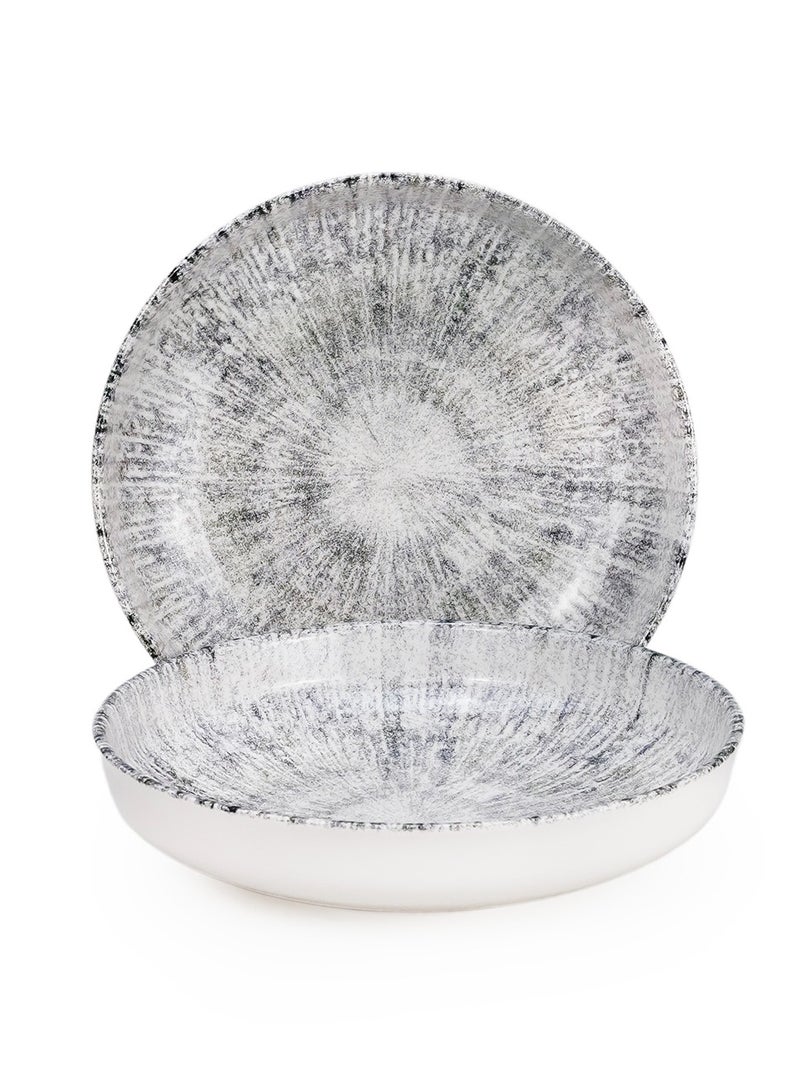 EDESSA Edessa Astin 21cm Ceramic Soup Plate - Multicolor (Set of 4)  - Image 4