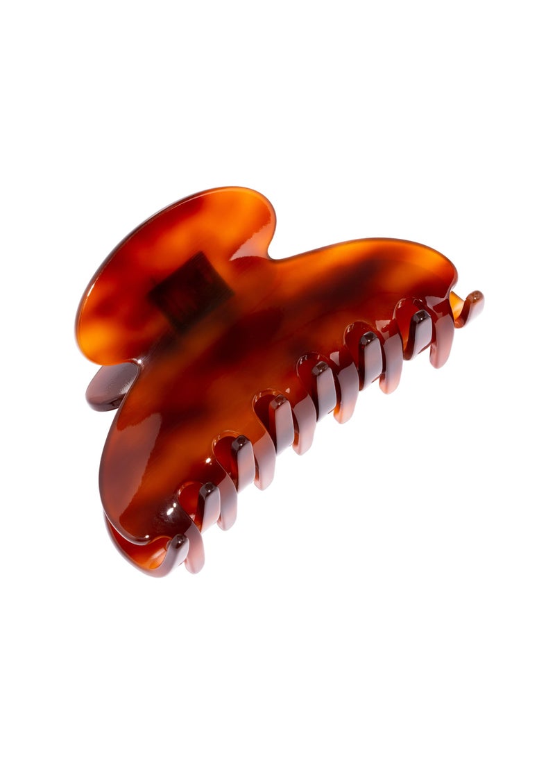 France Luxe - France Luxe Couture Jaw Hair Clip - Tortoise - French Medium Hair Clips - Claw Clip for Thick Hair - Cellulose Acetate Claw Clips - Image 1