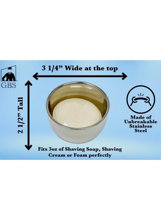 G.B.S Shavette Straight Razor Shaving Kit - Vintage Wet Shave Grooming Set For Men Includes: Shavette Edge Razor, Shaving Brush, Toiletry Bag, Shave Soap, Bowl, Double Edge Razor Blade Refills - Image 4