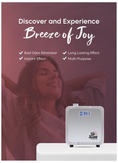 Dr Scent Dr Scent Essential Oil Small Diffuser Machine - White | Aroma Diffuser,Air Purifier, Scent Diffuser,Essential Oils for Room,Office&Spa  - Image 4