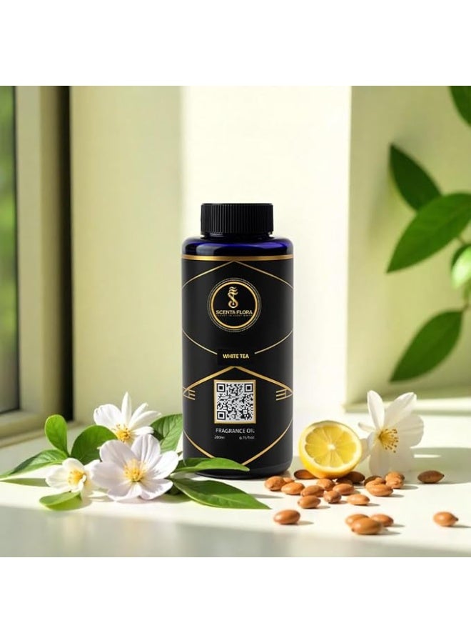 سينتا فلورا زيت عطري للشاي الأبيض للناشرات ٢٠٠ مل | مزيج منعش من الحمضيات والزهور مع الليمون الأبيض والشاي والمسك | علاج عطري للاستخدام المنزلي والمكتبي والتجاري | رائحة مهدئة ومنعشة - Image 3