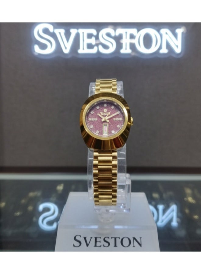 Sveston Diastar Is a Female Stainless-Steel Watch Having 26mm Dial and Comes with Luxury Watch Case.
