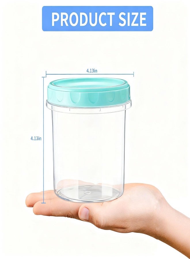 AskBed 4 Pack 16Oz (500ML) Freezer Storage Containers - airtight Plastic Food Storage with Twist Top Lids - Image 2