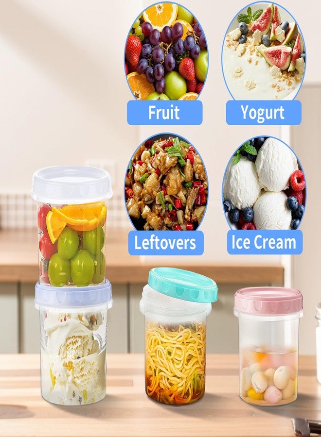 AskBed 4 Pack 16Oz (500ML) Freezer Storage Containers - airtight Plastic Food Storage with Twist Top Lids - Image 5