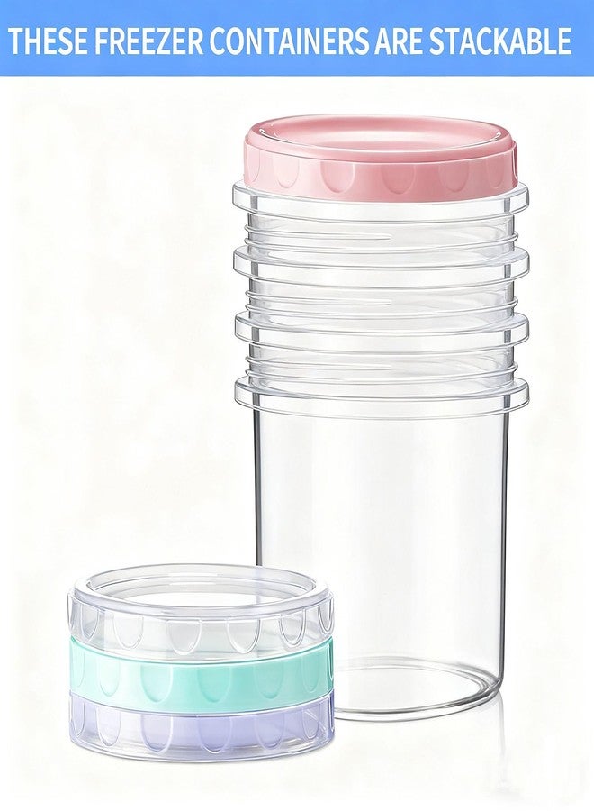 AskBed 4 Pack 16Oz (500ML) Freezer Storage Containers - airtight Plastic Food Storage with Twist Top Lids - Image 3