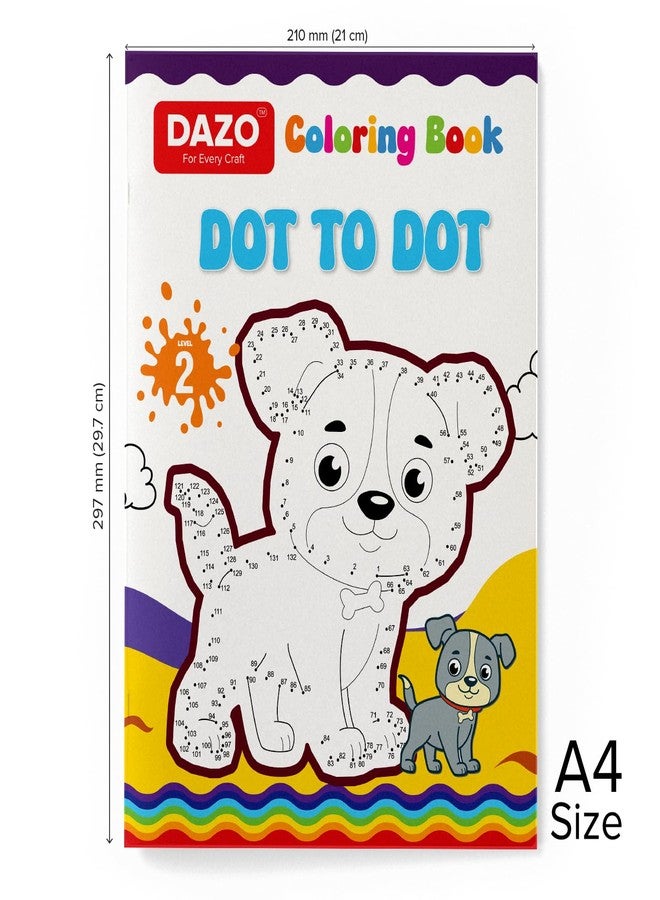 Dazo Coloring Book | Dot to Dot & Color: Fun & Educational Activity Book for Kids | 8.5 x 11 Inches | Boosts Focus, Creativity, and Number Recognition - Image 3