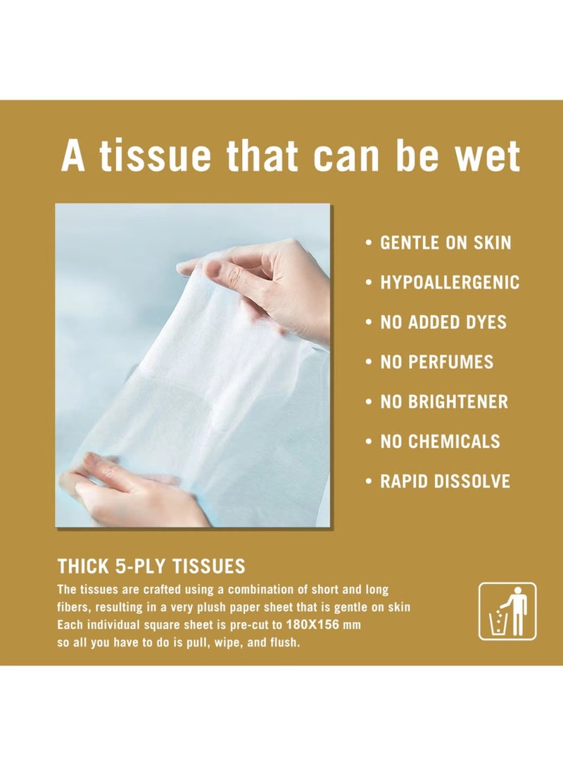 Rich Life Facial Tissue - Premium Quality 5-Ply - 450 Sheets | 20 Value Packs | Soft, Durable & Moisture Proof | 100% Raw Wood Pulp - Ideal for Wet & Dry | Available in 5 to 100 Packs  - Image 3