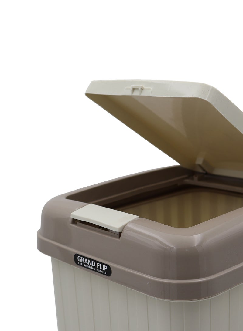 Ideal Pack Plastic Dustbin with Lid – 36 x 27 cm | Compact Covered Trash Bin for Home, Bathroom, Office, or Kitchen | Sturdy, Easy-to-Clean Design - Image 4