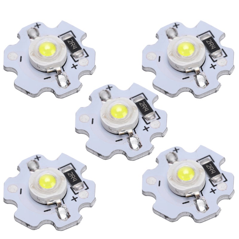 25Pcs 5V LED Chips 200LM 3W High Power LED Lamp Beads for DIY Lighting FixturesPure White 6000‑6500K - Image 2