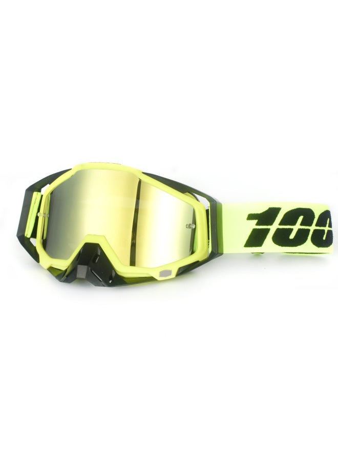 SPOT MT 19 Yellow Frame Black Nose Red Film Ski Goggles Windproof for Cycling Motorcycle Off-road Outdoor Sports