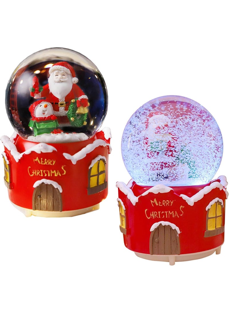 Crystal Christmas Lamp Santa Claus Santa and Snowman LED Santa Claus and Santa - Image 2
