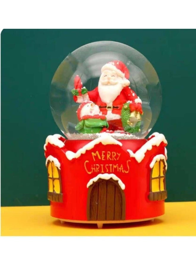 Crystal Christmas Lamp Santa Claus Santa and Snowman LED Santa Claus and Santa - Image 1