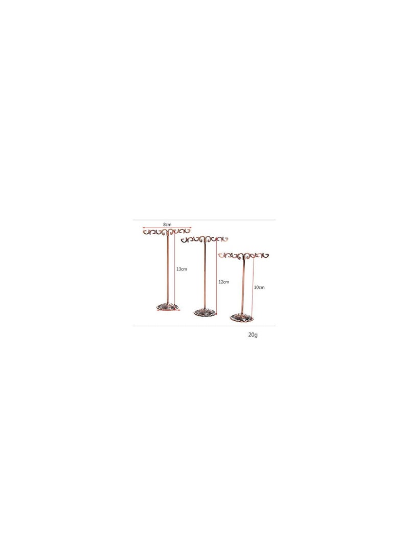 GGOOT 3PCS Earrings Display Jewellery Stand Earring Holder Ring Necklace Organizer Bangle Display Tower Rack Stand Charms Bracelet Storage Holder Organizer Creative and Useful - Image 3