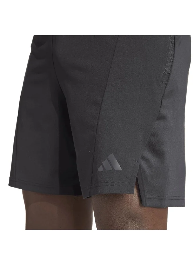adidas شورت تدريب هجين D4T أسود للرجال XS