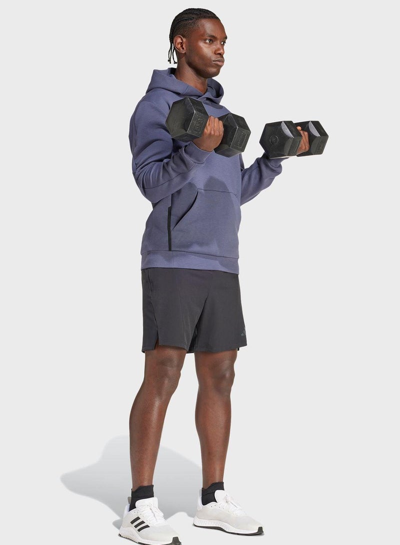 اديداس شورت تدريب هجين أسود للرجال مقاس - Image 5