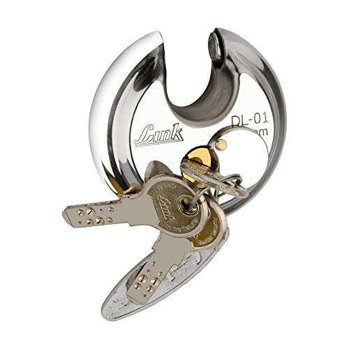Link Disc Lock 90mm Padlock | Stainless Steel Body | Hardened Shackle | 3 Silver Keys with Hi-Tech Nickle | 1 Padlock | Made in India | 10 Years Warranty - Image 2