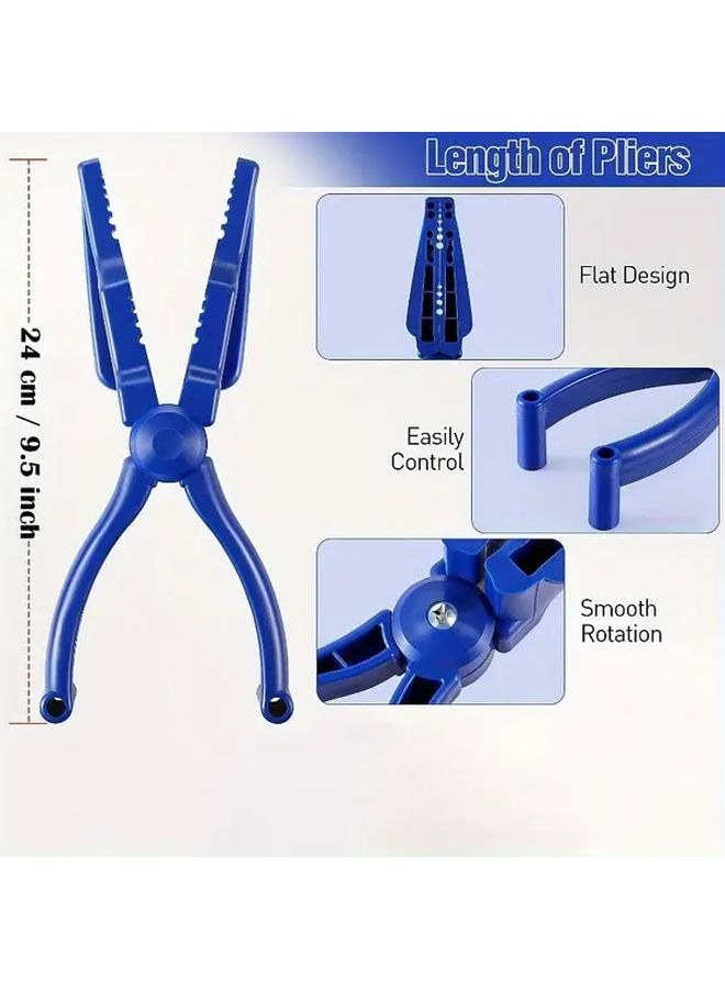 Red Plastic Nail Holder For Hammering Slip Joint Pliers Finger Safety Tool 1pc - Image 3