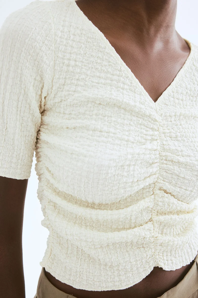H&M Textured draped top
