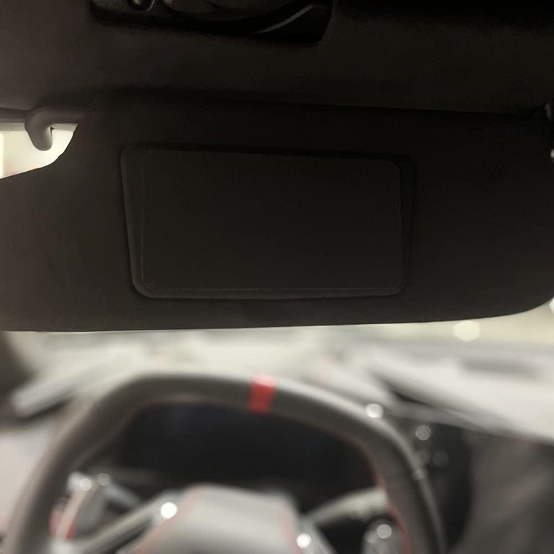Davies Corvette West Coast Corvette C8 Sunvisor Label Cover - Set of 4 Decals (Onyx Black - Knit) - Image 2
