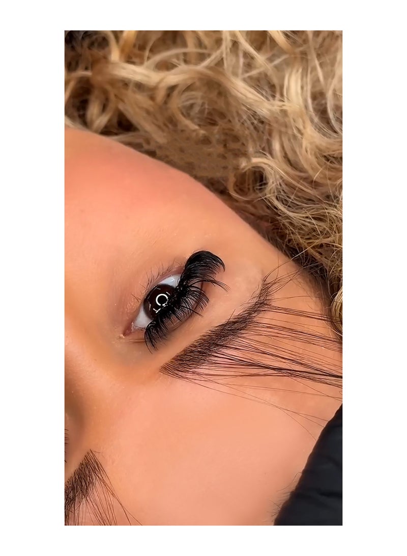 IOLITE إكستينشن الحواجب من إيولايت - ألياف المنك الطبيعية | شعر مستقيم طويل لإكستينشن الحواجب | ألياف الحواجب - أسود - Image 2