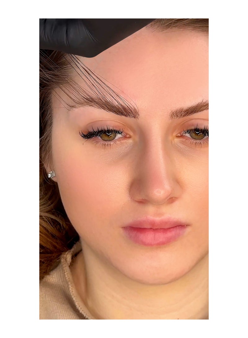 IOLITE إكستينشن الحواجب من إيولايت - ألياف المنك الطبيعية | شعر مستقيم طويل لإكستينشن الحواجب | ألياف الحواجب - أسود - Image 4