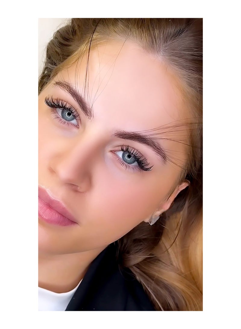 IOLITE إكستينشن الحواجب من إيولايت - ألياف المنك الطبيعية | شعر مستقيم طويل لإكستينشن الحواجب | ألياف الحواجب - أسود - Image 5