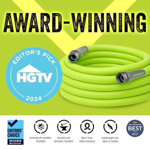 Flexzilla Garden Utility Hose 5/8 in. x 15 ft., Lightweight All-Weather Water Hose, Durable and Flexible, Leak-Free Connections - Image 2