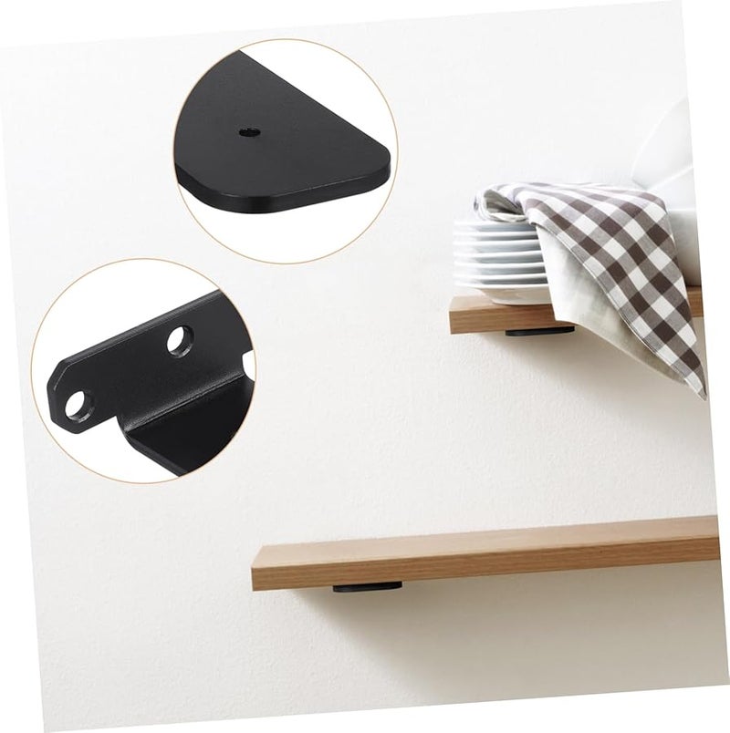 Heavy Duty Metal Floating Shelf Brackets 4 Pack For Kitchen Corner Installation - Image 4