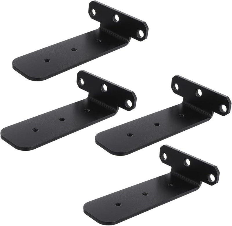 Heavy Duty Metal Floating Shelf Brackets 4 Pack For Kitchen Corner Installation - Image 1