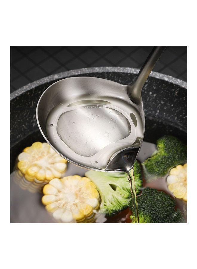 نيبمينينت طقم ملعقة شوربة مع مصفاة مكون من قطعتين فضي 29x8x5سم - Image 3