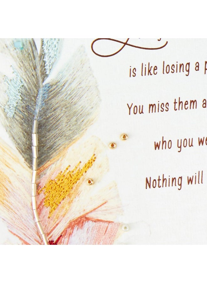 Hallmark Hallmark Sympathy Card (Gemstone Feather)  - Image 5