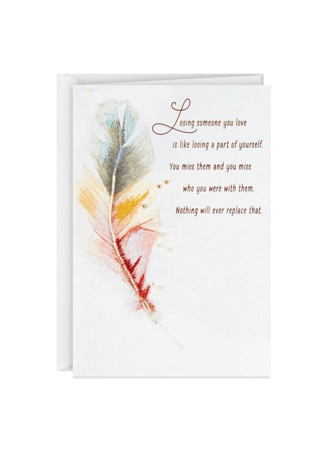 Hallmark Hallmark Sympathy Card (Gemstone Feather)  - Image 1