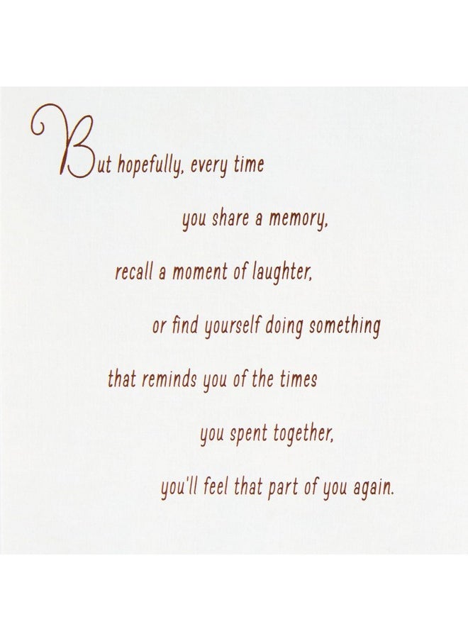 Hallmark Hallmark Sympathy Card (Gemstone Feather)  - Image 3