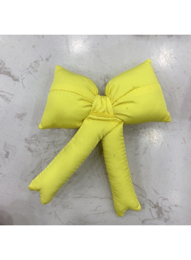 Fabric Bow All-match Dopamine Mobile Phone Back Clip Garment Accessories Fashion Cotton Filling Accessories-Color:White-Height:10✖️12 - Image 5