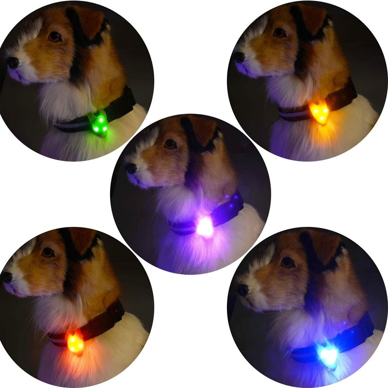 Pink Silicone Dog LED Pendant Night Walk Flashing Location Light Three Button Control Pet Safety Accessory - Image 5