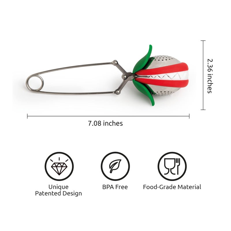 OTOTO Cute Tea Infuser by OTOTO - Loose Leaf Tea Steeper, Tea Accessories, Tea Diffusers, Tea Infuser for Loose Leaf Tea, Tea Strainers, Cute Gifts, Tea Gift Set, Kitchen Gifts, Cooking Gadgets - Image 2